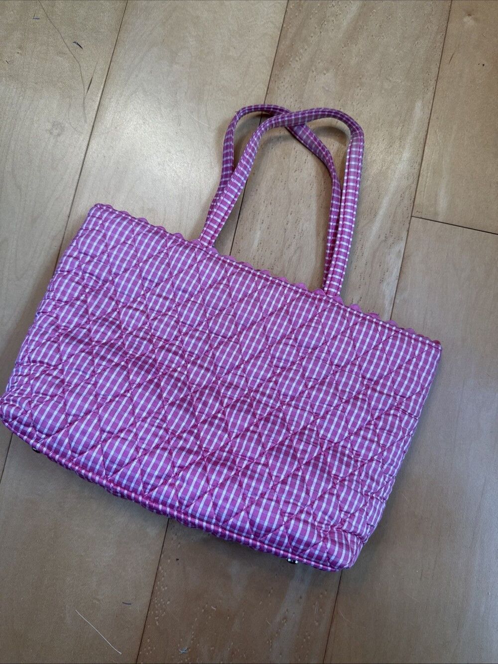 Y2K PINK SILK PURSE Vera Bradley Small Top Handle Bag Great Condition